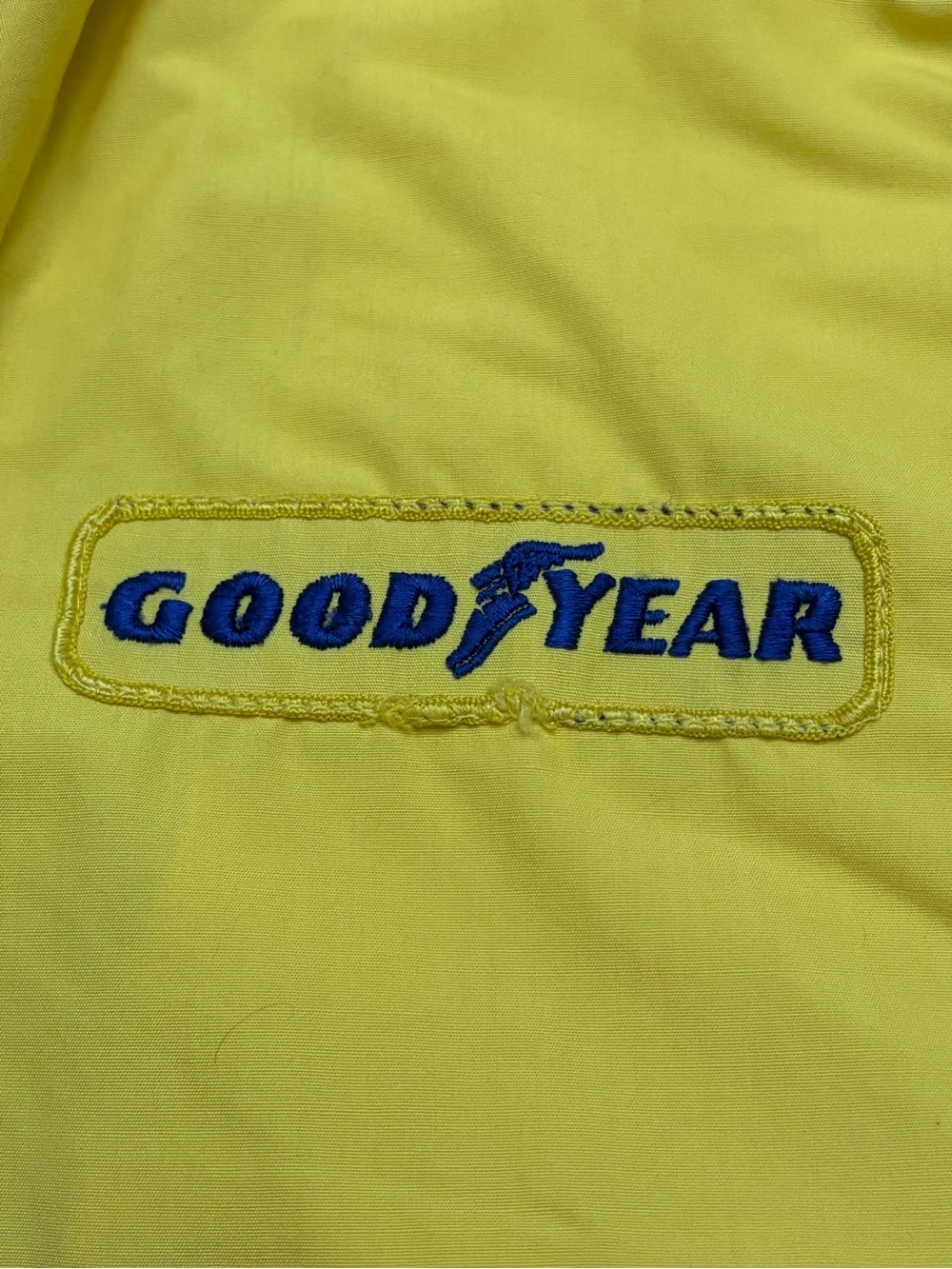 Vintage Goodyear Yellow Racing Zip-Front Jacket - Picture 6 of 6